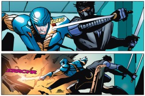 Whilst the collection works as a standalone story, the appearance of Ninjak in the second storyline hints at a larger shared universe of characters.